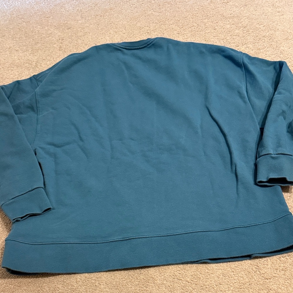 Rotate Sunday Men's Teal Crewneck Sweater - Picture 4 of 4